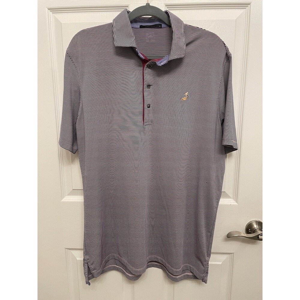 Greyson Men’s Large Polo Shirt Purple White Golf